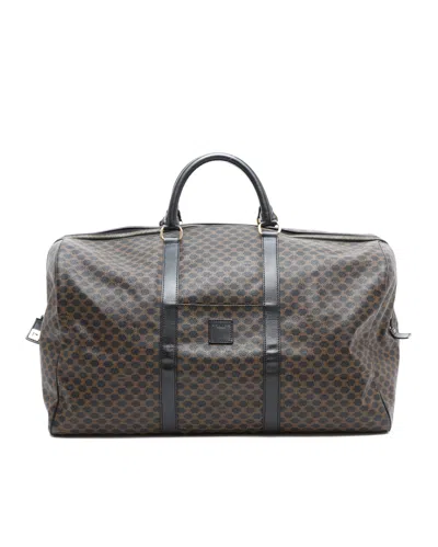 Celine Céline  Macadam Weekend Bag In Brown