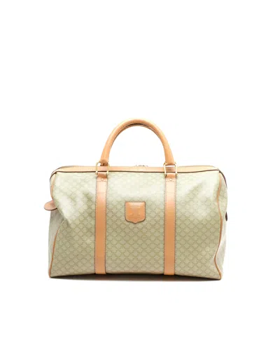 Celine Céline  Macadam Weekend Bag In Sand