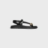 Celine Maud Sandal With Triomphe In Calfskin