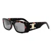 Celine Triomphe Acetate Rectangle Sunglasses In Multi