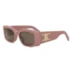 Celine Cl40282u Triomphe Xl 72e Rosa Sunglasses