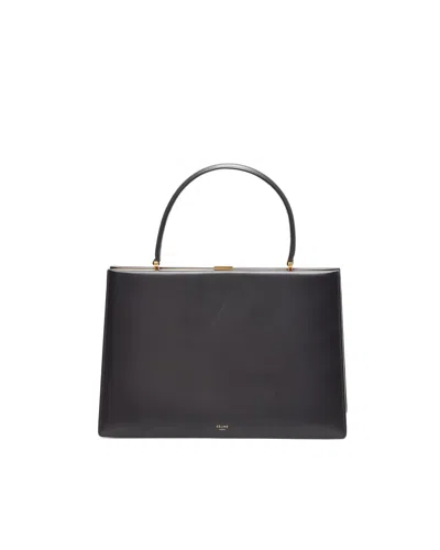 Celine Céline  Medium Clasp Bag In Black