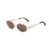 Celine Metal Triomphe Cl40235u 28e In Gold