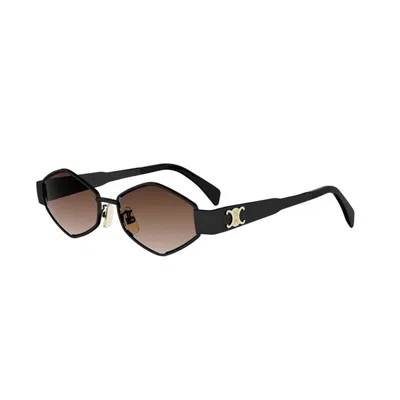 Celine Metal Triomphe Cl40254u 01f In Black