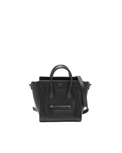 Celine Céline  Nano Luggage Bag In Black