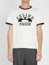 Celine Slim-fit Logo-flocked Cotton-jersey T-shirt