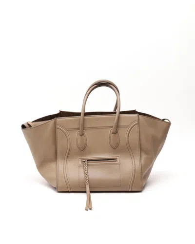 Celine Céline  Phantom Luggage Tote Bag In Neutral