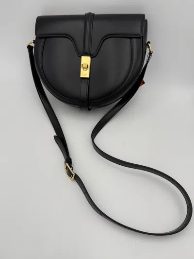 Pre-owned Celine Sac 16 Besace Black Large Women's Bag () In Multi
