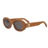 Celine Triomphe Cl40194u 45a In Brown/smoke