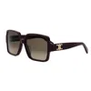 Celine Triomphe 60mm Square Sunglasses