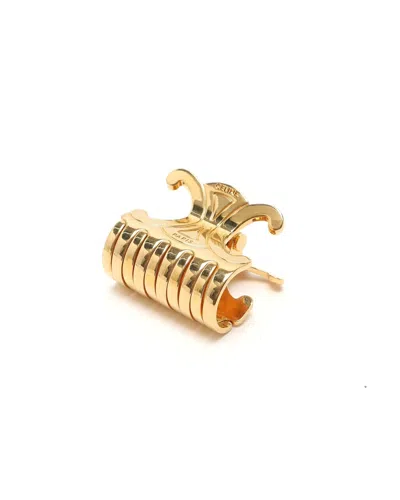 Pre-owned Celine Céline  Triomphe Hair Clip In Gold