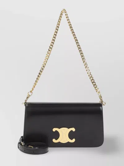 CELINE CHAIN STRAP MULTI-POCKET SHOULDER BAG