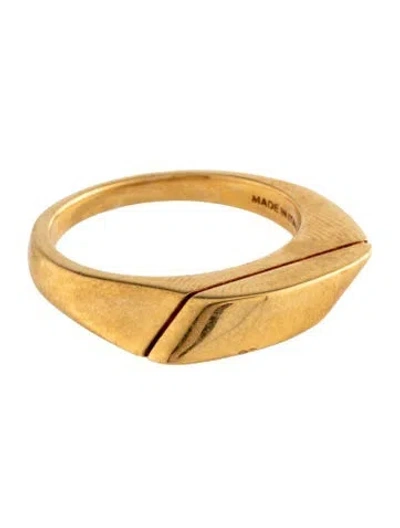 Pre-owned Celine Chaine Triomphe Ring In Multicolor