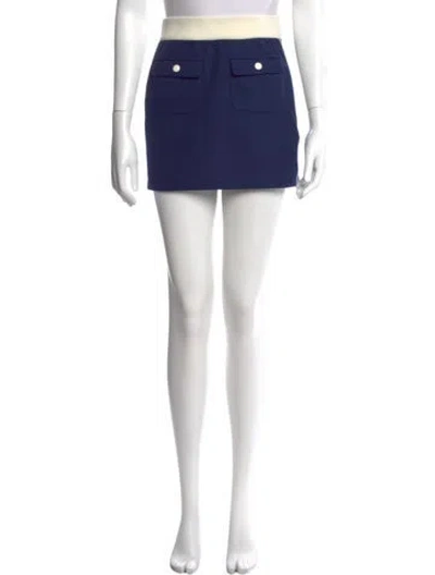 Pre-owned Celine Chain-link Accents Mini Skirt In Multi