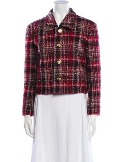 Pre-owned Celine 'charlotte' Wool Jacket In Red