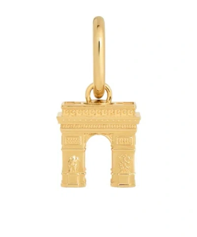 Celine Charms Arc De Triomphe In Brass With Gold Finish