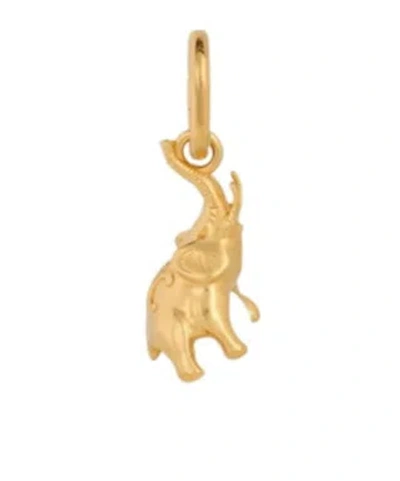 Celine Charms Elephant On Pearl In Brass With Gold Finish And Resin Pearl