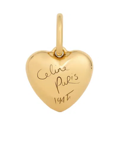 Celine Charms Heart  1945 In Aluminium In Gold