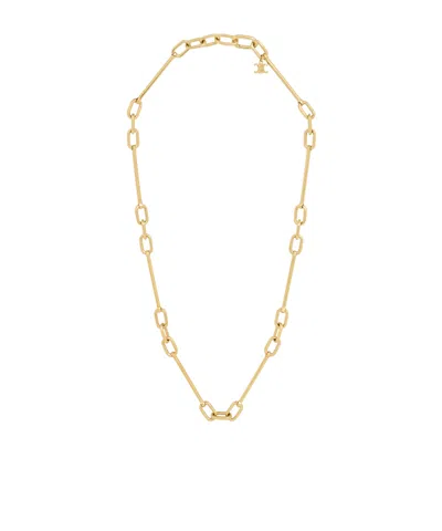 Celine Charms Necklace In Brass With Gold Finish