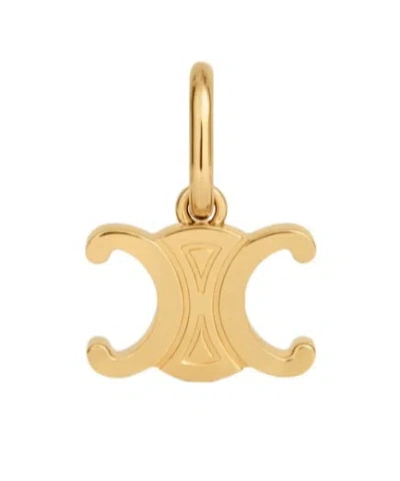Celine Charms Triomphe In Brass With Gold Finish