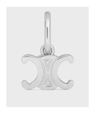 Celine Charms Triomphe In Brass With Rhodium Finish In Metallic