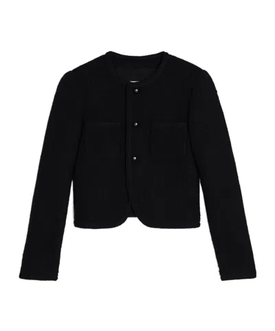 Celine Chasseur Jacket In Wool Natté In Black