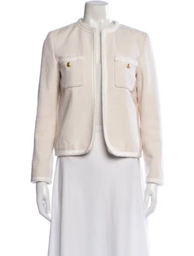 Pre-owned Celine Chasseur Silk Jacket In Neutrals