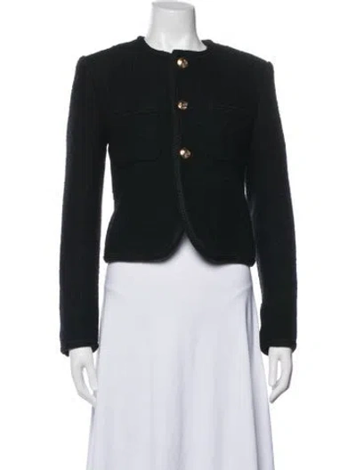Pre-owned Celine Chasseur Tweed Jacket In Black