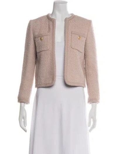 Pre-owned Celine Chasseur Tweed Jacket In Pink