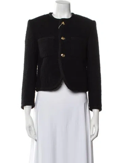 Pre-owned Celine Chasseur Wool Evening Jacket In Black