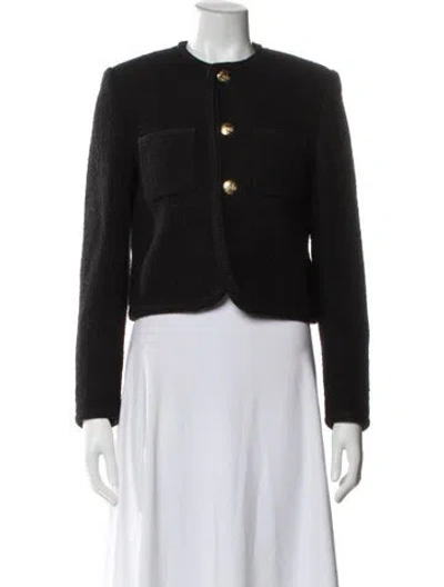 Pre-owned Celine Chasseur Wool Evening Jacket In Gray