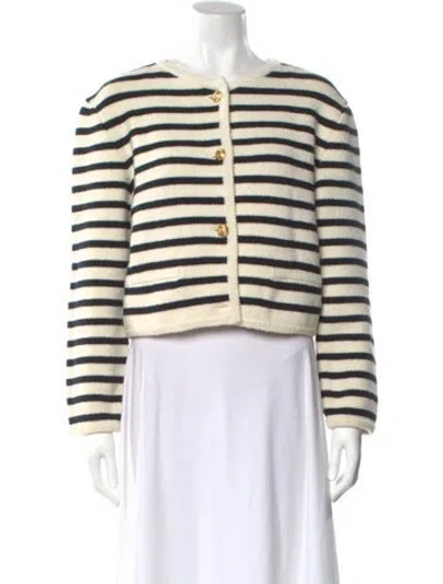 Pre-owned Celine Chasseur Wool Evening Jacket In Neutral