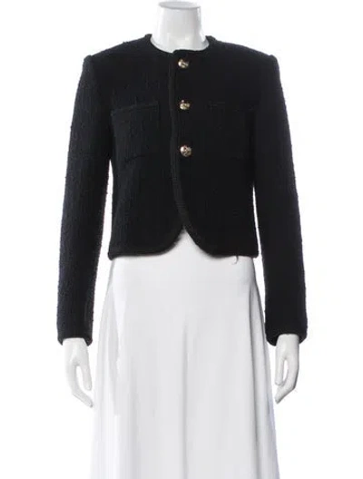 Pre-owned Celine Chasseur Wool Jacket In Black