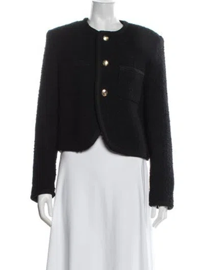 Pre-owned Celine Chasseur Wool Jacket In Black