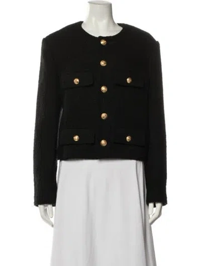 Pre-owned Celine Chasseur Wool Jacket In Black