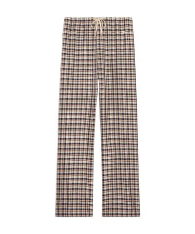 Celine Checked Pajamas In Nude