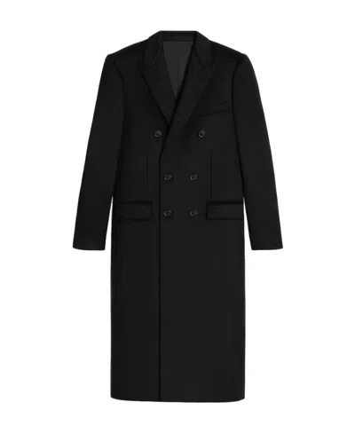 Celine Chesterfield Coat In Cashmere In Black
