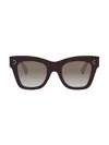 Celine 3 Dots Acetate Cat-eye Sunglasses In Burgundy