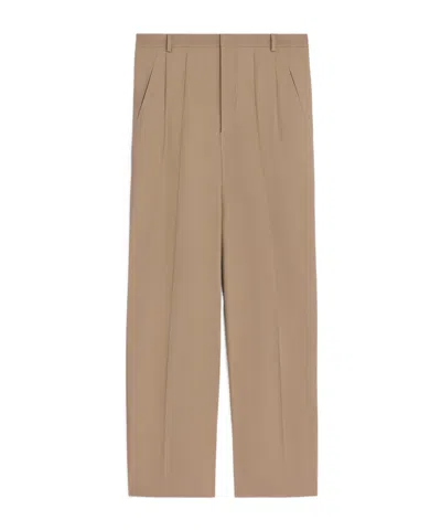 Celine Chinos In Cotton Cloth In Brown