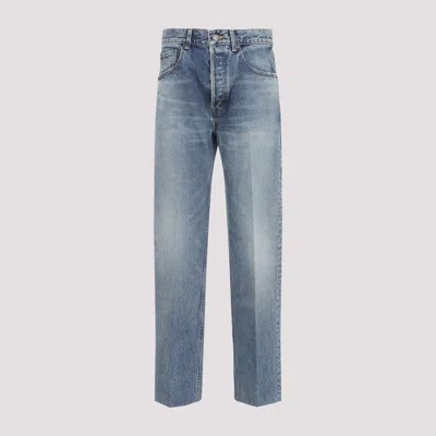 Celine Women Boyfriend Fit Denim Jeans In Blue
