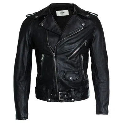 Pre-owned Celine , Christian Barclay Classic Biker Jacket In Black