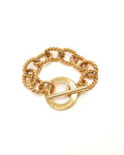 Celine Céline Chunky Chain Bracelet In Gold