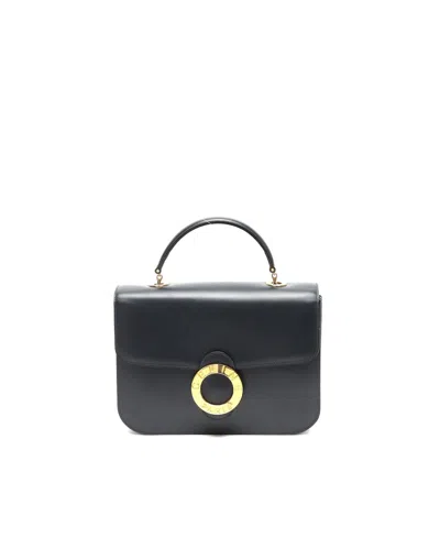 Celine Céline Circle Handbag In Black