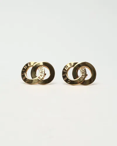 Celine Circle Logo Clip-on Earrings