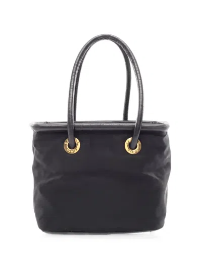 Pre-owned Celine Circle Logo Tote Bag In Black