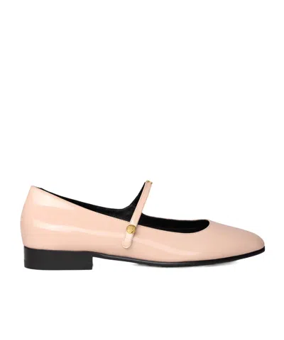 Celine City Ballerina In Glossy Calfskin In Pink