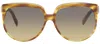 Celine Cl 40048 In 56b Geometric Sunglasses In Blue