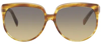 Celine Cl 40048 In 56b Geometric Sunglasses In Blue