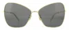 Celine Cl 40080 Un 30a Butterfly Sunglasses In Grey