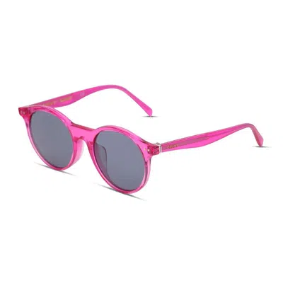 Celine Cl40010u75v Round Full Rim Sunglasses In Pink